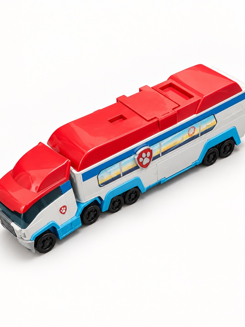 Paw Patrol Red, Blue & White Mobile Rescue Carrier Toy